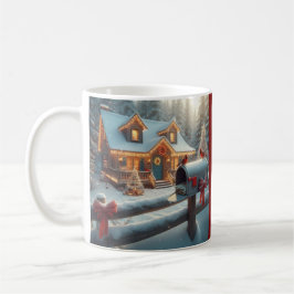 Cozy Christmas Cabin Winter Wonderland Kaffeetasse