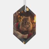 Cozy Christmas Cat Ornament  (Vorderseite Rechts)
