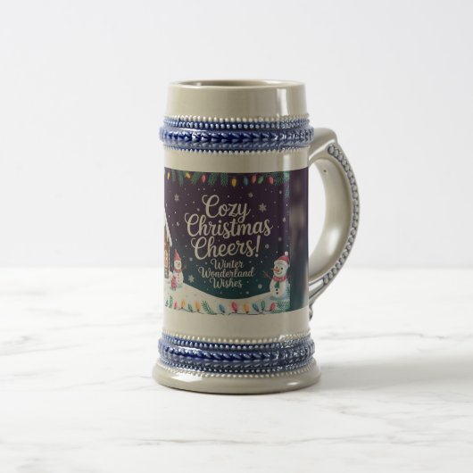 Cozy Christmas Cheers Bierglas (VorderseiteRechts)