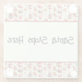 Cozy Christmas Cocoa and Gingerbread Pattern Glasuntersetzer (Rückseite)