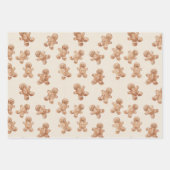 Cozy Christmas Cocoa Plaid Marshmallow Gingerbread Geschenkpapier Set (Vorderseite 3)