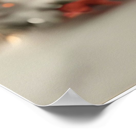 Cozy Christmas Cottage Poster (Ecke)