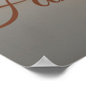 Cozy Christmas Cottage Welcome Poster (Ecke)