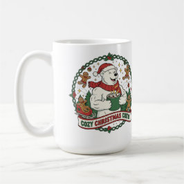 Cozy Christmas Crew – Cute Polar Bear & Gingerbrea Kaffeetasse