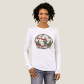 Cozy Christmas Crew – Cute Polar Bear & Gingerbrea Tri-Blend Shirt (Vorderseite voll)