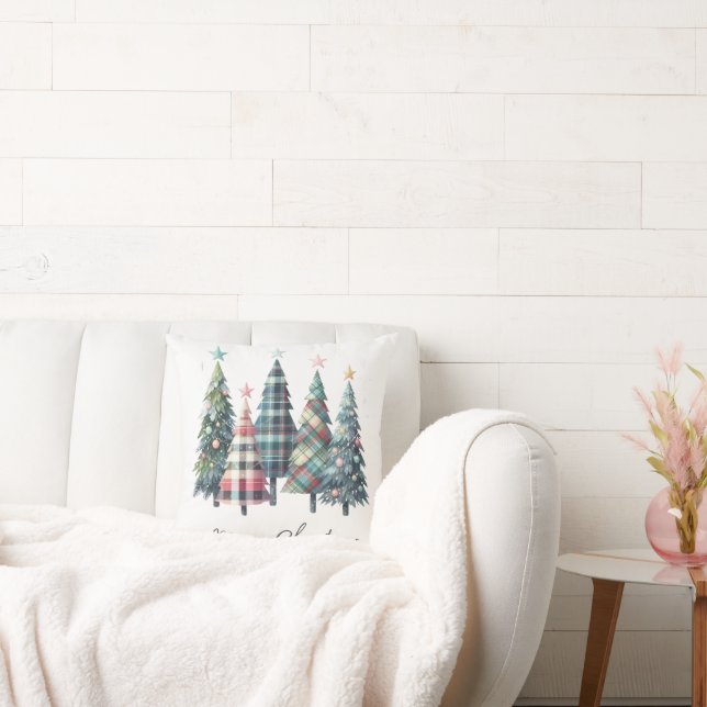 Cozy Christmas Cushion with Santa Claus Illustrati Kissen (Liege)