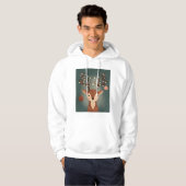 Cozy Christmas Deer with Ornaments and Lights Hoodie (Vorne ganz)