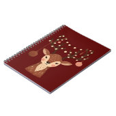 Cozy Christmas Deer with Ornaments and LPhone Case Notizblock (Linke Seite)