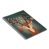 Cozy Christmas Deer with Ornaments and LPhone Case Notizblock (Rechte Seite)