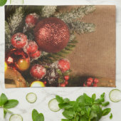 Cozy Christmas Dreams Towel | Holiday Kitchen  Geschirrtuch (Gefaltet)