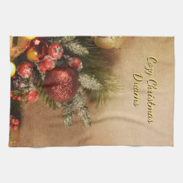 Cozy Christmas Dreams Towel | Holiday Kitchen  Geschirrtuch