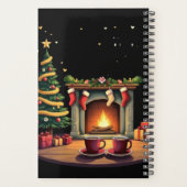 Cozy Christmas Eve Fireplace Wird Nostalgic Planer (Rückseite)