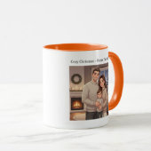 Cozy Christmas Family Mug – Holiday Gift Illustrat Tasse (VorderseiteRechts)