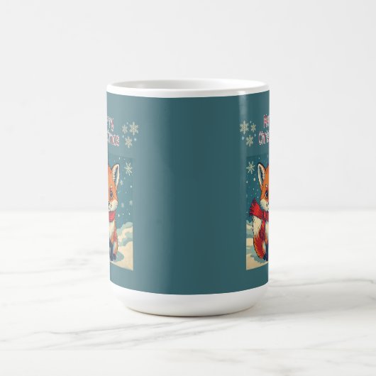 Cozy Christmas Fox Mug Kaffeetasse (Mittel)