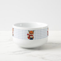 Cozy Christmas Fox Soup Mug