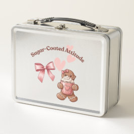 Cozy Christmas Gingerbread Coquette Sweet Metall Brotdose