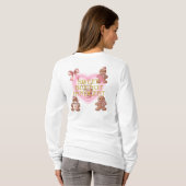 Cozy Christmas Gingerbread Coquette Sweet T-Shirt (Schwarz voll)