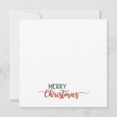 Cozy Christmas Gnome Art – Festive Holiday Einladung (Rückseite)