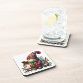 Cozy Christmas Gnome Art – Festive Holiday Getränkeuntersetzer (Rechte Seite)