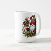 Cozy Christmas Gnome Art – Festive Holiday Kaffeetasse (VorderseiteRechts)