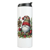 Cozy Christmas Gnome Art – Festive Holiday Thermosbecher (Nach links gedreht)