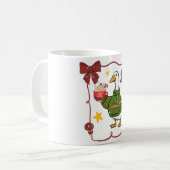 Cozy Christmas Goose Holiday Design Kaffeetasse (Vorderseite Links)