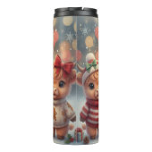 Cozy Christmas Highland Cows Tumbler Thermosbecher (Rückseite)