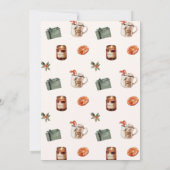 Cozy Christmas Holiday Party Einladung (Rückseite)