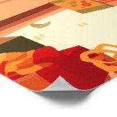 Cozy Christmas Living Room Poster (Ecke)