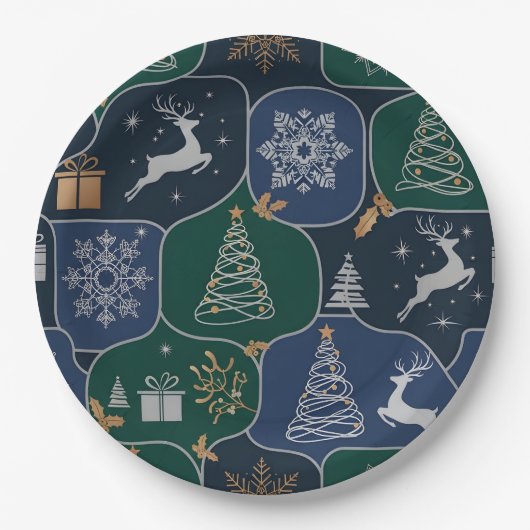 Cozy Christmas Magic Pappteller (Vorderseite)