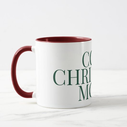 Cozy Christmas Mood, Aesthetic Coffee Mug Tasse (Links)