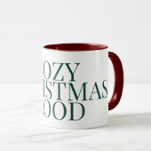 Cozy Christmas Mood, Aesthetic Coffee Mug Tasse (VorderseiteRechts)