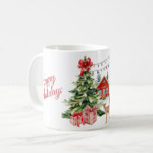 Cozy Christmas Morning Mug – Festive Holiday Coffe Kaffeetasse (Vorderseite Links)