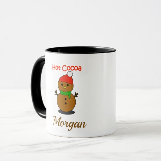 Cozy Christmas Mug – Hot Cocoa Holiday Gift  Tasse (Vorderseite Links)