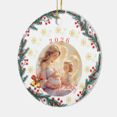 Cozy Christmas Ornaments Keramik Ornament (Links)