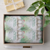 Cozy Christmas Owl Woodland Tissue Paper Seidenpapier (Geschenk)