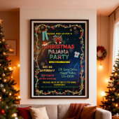 Cozy Christmas Pajama Bash | Festive Family Postkarte