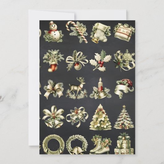 Cozy Christmas Pajamas Party Funny Rustic Einladung (Rückseite)