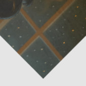 Cozy Christmas Pin-Up with Hot Cocoa — Retro Seidenpapier (Ausschnitt)