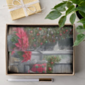 Cozy Christmas Porch Tree Seidenpapier (Geschenk)