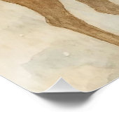 Cozy Christmas reindeer Festive Holiday Wall Art Poster (Ecke)