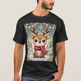 Cozy Christmas Reindeer in a Winter Wonderland T-Shirt