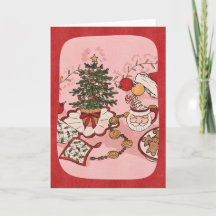 Cozy Christmas Scene Watercolor Holiday Card
