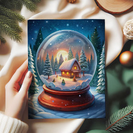 Cozy Christmas scene wreath rustic tissue paper Seidenpapier