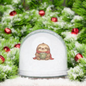 Cozy Christmas Sloth with Hot Chocolate � Cute Win Schneekugeln (Weihnachten)