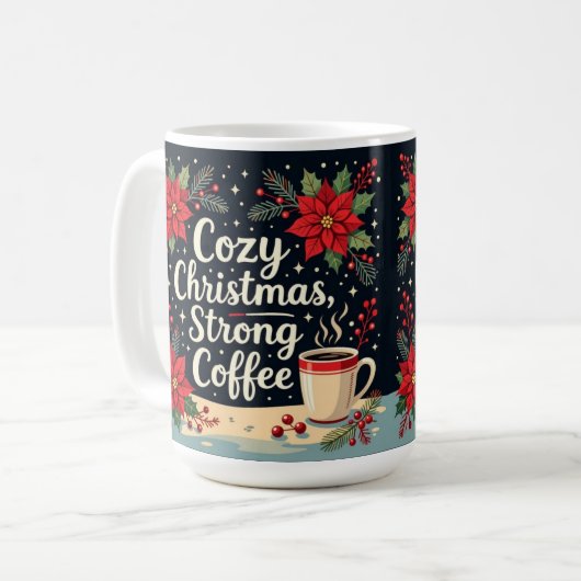 Cozy Christmas strong coffee  Kaffeetasse (Vorderseite Links)