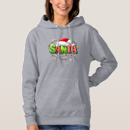 Cozy Christmas Style with Santa Vibes Hoodie