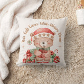 Cozy Christmas Teddy Bear Nursery Pillow Kissen (Decke)