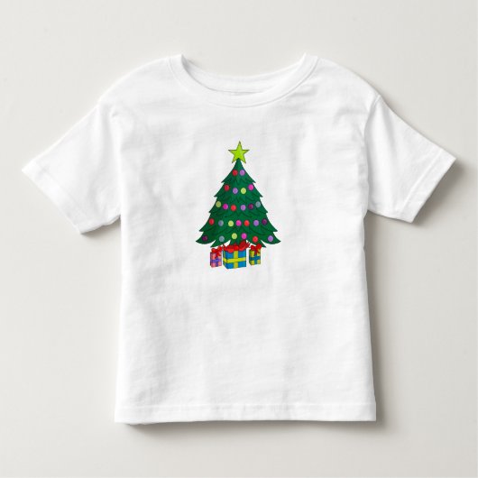 Cozy Christmas Tree Kleinkind T-shirt (Vorderseite)