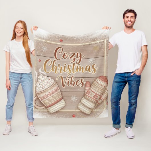Cozy Christmas Vibes Decorative Pillow Fleecedecke (Beispiel)